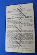 Broeder Gerardus VAN DEN BROECK Mariaheid Nl 1876 Diest 1942  Kruisheer Kruisheren - Obituary Notices
