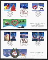 2010 Joint Finland And Japan, SET OF ALL 3 FDC'S WITH SOUVENIR SHEETS: Winter - Emissioni Congiunte