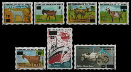 Mali 1984 - Mi-Nr. 1001-1007 ** - MNH - Freimarken Mit Aufdruck - Mali (1959-...)