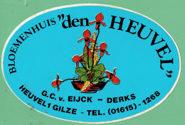 Sticker - Bloemenhuis Den HEUVEL - G.C.v. EIJCK-DERKS - Heuvel 1 GILZE - Autocollants