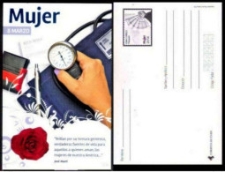 652  Medicine - Blood Pressure - Postal Sta. - Printed Stamp: Hand Fans - Unused - Cb - 1,85 - Medicina