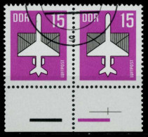 DDR DS LUFTPOST Nr 3128w Gestempelt WAAGR PAAR URA X958F2E - Used Stamps