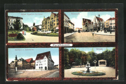 AK Nordhausen, Auf Dem Kornmarkt, Am Kaiser Friedrich Denkmal, Rathaus Und Sparkasse, Gehege  - Nordhausen