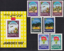 F-EX49552 YEMEN MH 1967 BOYS SCOUTS JAMBOREE.  - Unused Stamps