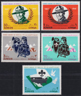 F-EX49557 SAUDI SOUTH ARABIA AJMAN MH 1967 BOYS SCOUTS JAMBOREE. - Nuevos