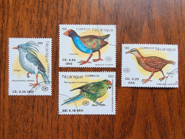 Nicaragua VFU Used Birds 1990 Stamp Set NI 1814-17 - Nicaragua