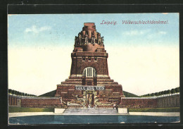 AK Leipzig, Völkerschlachtdenkmal, Vorderansicht  - Monumenten