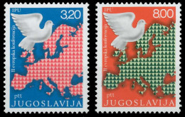 JUGOSLAWIEN 1975 Nr 1585-1586 Postfrisch S21C25A - Unused Stamps