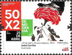 Portugal 2024 - 50 Anos Do 25 De Abril De 1974 - Selos Do Bloco - Nuevos