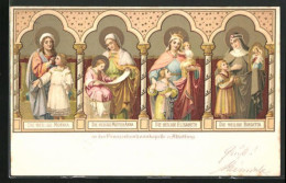 Künstler-AK Altötting, Die Heilige Monika, Die Heilige Mutter Anna & Die Heilige Elisabeth In Der Franziskuskapelle  - Altötting