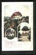 AK Plauen I. V., Touristenvereinshaus Tenneraberg, Tennera-Pavillon  - Plauen