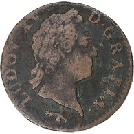 France, Louis XV, Sol à La Vieille Tête, 1772, Besançon, Cuivre, TB+ - 1715-1774 Lodewijk XV