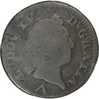 France, Louis XV, Sol à La Vieille Tête, 1769, Lille, Cuivre, TB, Gadoury:280 - 1715-1774 Louis XV Le Bien-Aimé