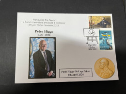 11-4-2024 (1 Z 37) Death Of British Physic Nobel Prize 2013 Laureate - Peter Higgs (8-4-2024 Aged 94) - Nobel Prize Laureates