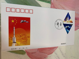 China Stamp FDC Space 2000 - Brieven En Documenten