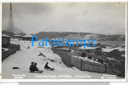 226745 ARGENTINA TIERRA DEL FUEGO USHUAIA VISTA PARCIAL COSTUMES SLED POSTAL POSTCARD - Argentina