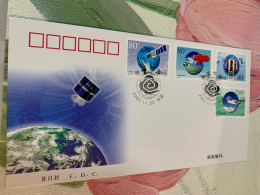China Stamp FDC Space 2000 Meteorological Achievement In - Cartas & Documentos