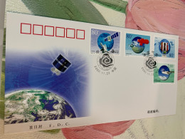 China Stamp FDC Space 2000 Meteorological Achievement In - Storia Postale