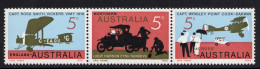 AUSTRALIA 1969  " 50th ANNIV OF FIRST ENGLAND-AUSTRALIA FLIGHT STRIP MNH. - Ongebruikt