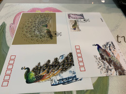 China Stamp FDC 2004 Bird Peafowl Peacock - Brieven En Documenten