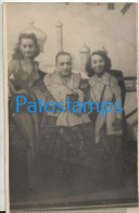 226758 ARGENTINA COSTUMES MAN & WOMAN'S TELON CURTAIN PHOTO NO POSTAL POSTCARD - Argentina