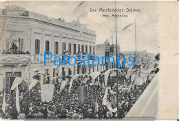 226763 ARGENTINA BUENOS AIRES DOLORES COSTUMES MANIFESTACION POSTAL POSTCARD - Argentinien