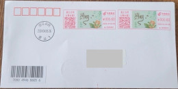 China Cover 2024 Qingming Festival (Taizhou, Zhejiang) Color Postage Machine Stamp First Day Actual Mail Seal - Sobres