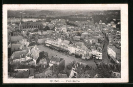 AK Mons, Panorama Aus Der Vogelschau  - Mons