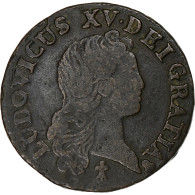 France, Louis XV, Liard Au Buste Enfantin, 1721, Reims, Cuivre, TB, Gadoury:270 - 1715-1774 Luis XV El Bien Amado