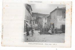 PHILIPPEVILLE - ALGERIE -  CPA DOS SIMPLE - Une Rue - N°1- TOUL 5 - - Skikda (Philippeville)