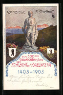 Künstler-AK Speicher, 500. Gedächtnistag 1903 Der Schlacht Von 1403 Bei Vögelinsegg, Festpostkarte  - Speicher