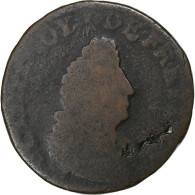 France, Louis XIV, 4 Deniers, 1696, Strasbourg, Cuivre, TB, Gadoury:83 - 1643-1715 Luigi XIV El Re Sole