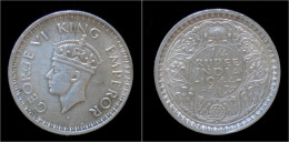 India King George VI 1/4 Rupee 1944 - India