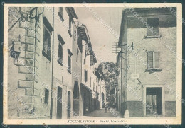 Grosseto Roccalbegna Via Garibaldi PIEGA ANGOLO FG Cartolina JK4611 - Grosseto