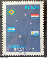 C 2044 Brazil Stamp Mercosur Paraguay Flag Argentina Uruguay Star 1997 Circulated 2 - Gebraucht