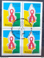 C 2028 Brazil Stamp Campaign Against Aids Health 1997 Block Of 4 Cbc Df - Unused Stamps