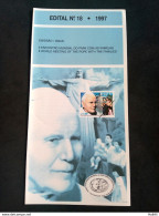 Brochure BRAZIL Edital 1997 18 Pope John Polska Religion Without Stamp  - Covers & Documents