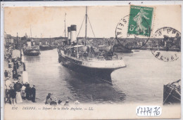 DIEPPE- DEPART DE LA MALLE ANGLAISE BASEE A NEWHAVEN - Dieppe