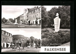 AK Falkensee /Kr. Nauen, Strasse Der Jugend, Am Bahnhof  - Nauen
