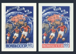 Russia 2072-2073 Imperf, MNH. Michel 2089B-2090B. Soccer Cup Stockholm-1958. - Unused Stamps