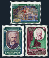 Russia 2044-2046,MNH.Michel 2061A-2163A. Peter Ilich Tchaikovsky,composer,1958. - Unused Stamps