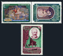Russia 2044-2045 Pair,2046,MNH.Michel 2061A-2163A.Tchaikovsky,composer,1958 - Unused Stamps