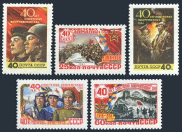 Russia 2039-2043,MNH.Michel 2053-2057. Soviet-Red Army,40th Ann.WW II Events. - Unused Stamps