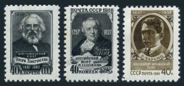 Russia 2036-2038, MNH. Mi 2058-2060. H.W. Longfellow, W.Blake, E.Sherents, 1958. - Unused Stamps