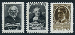 Russia 2036-2038, MNH. Mi 2058-2060. H.W. Longfellow, W.Blake, E.Sherents, 1958. - Neufs