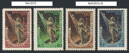 Russia 2032p-2035, MNH. Mi 2042C,2043C, 2044-2045. Launching Of Sputnik 2, 1957. - Unused Stamps