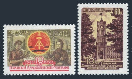 Russia 2242-2243 Two Sets, MNH. Mi 2271-2272. GDR, 10th Ann, 1959. East Berlin. - Unused Stamps