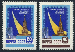Russia 2210-11,2211a, MNH. Mi 2240-2241, Bl.28. Soviet EXPO: Science,Technology. - Unused Stamps