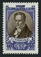 Russia 2196/2 Stamps,MNH.Mi 2224. Alexander Von Humboldt,German Naturalist,1959. - Neufs