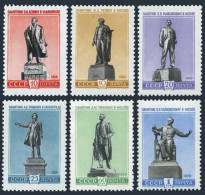 Russia 2204-2209, MNH. Mi 2236-2239,2297-2298. Statues: Repin,Lenin,Tchaikovsky - Neufs